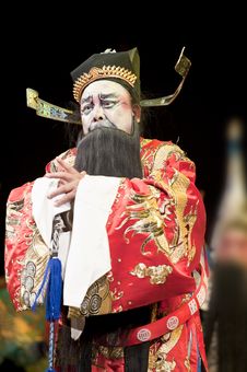 China Opera Man With Black Hat Stock Photos China Opera Man With Black Hat Stock Photos