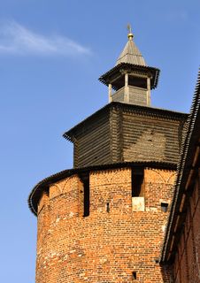 Watchtower Of A Fortress. Royalty Free Stock Photo