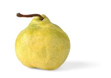 Isolated Yellow Pear Royalty Free Stock Photo Isolated Yellow Pear Royalty Free Stock Photo