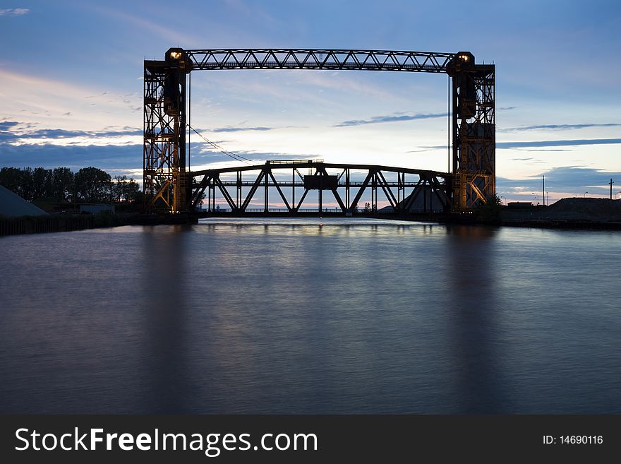 Old Bridge In Cleveland