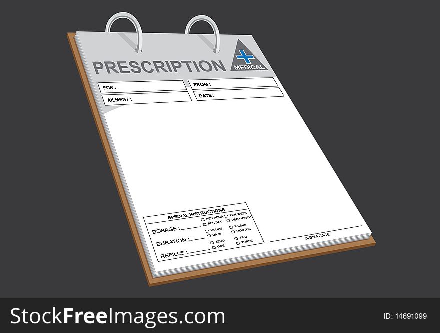 Prescription notes for medical uses
