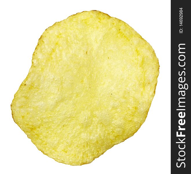 Chips,isolated on white with clipping path