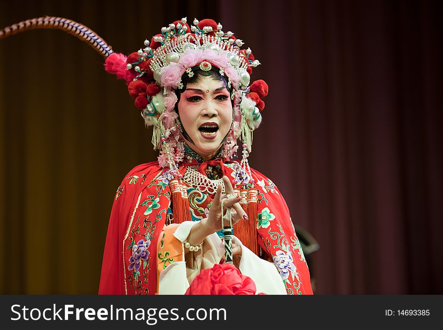 The beautiful china opera Actress.