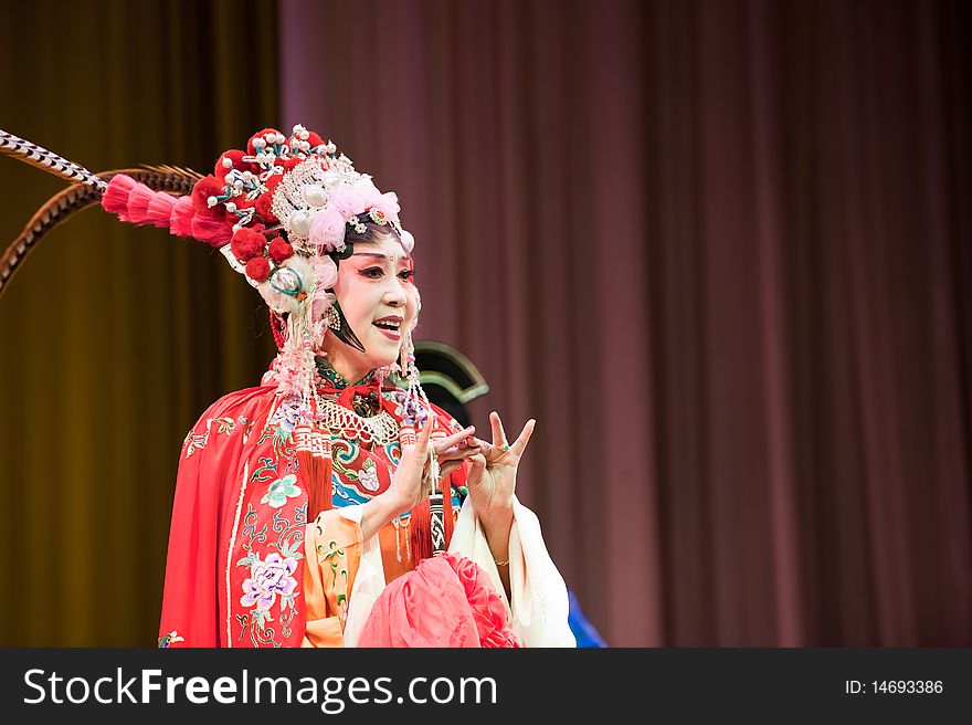China opera woman