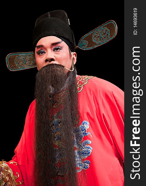 China opera man in red