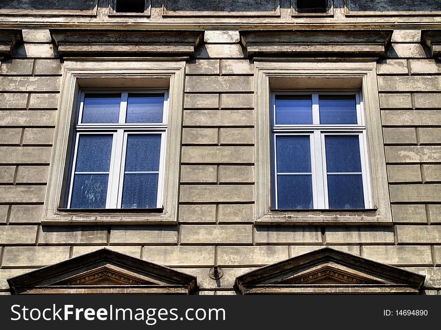 Part of a historic building on Market Square in Krakow. Poland. Part of a historic building on Market Square in Krakow. Poland