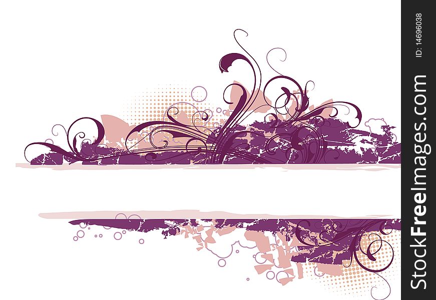 Vector banner with a place for your text. Vector banner with a place for your text