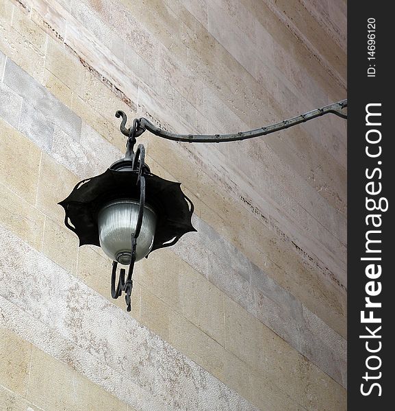 Antique street lamps in Italy