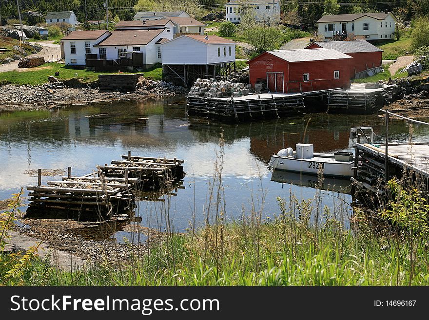 Rural Fishing village in Fortune Bay Newfoundland Canada