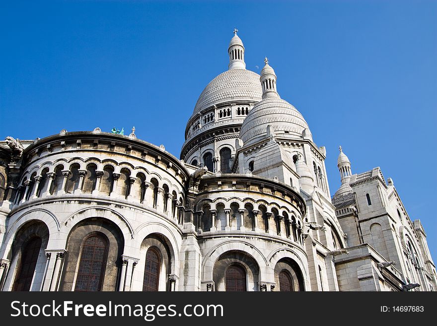 The famous Basilique of Sacre Coeur, Montmartre, Paris, France
