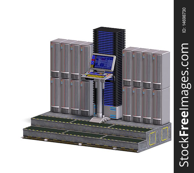 A Historic Science Fiction Computer Or Mainframe.