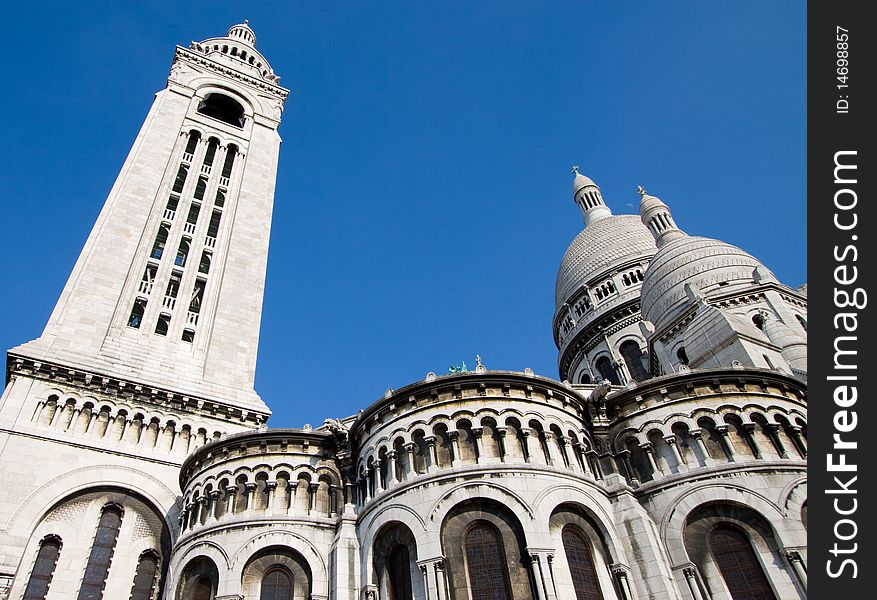 The famous Basilique of Sacre Coeur, Montmartre, Paris, France