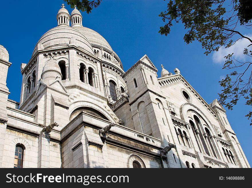 The famous Basilique of Sacre Coeur, Montmartre, Paris, France