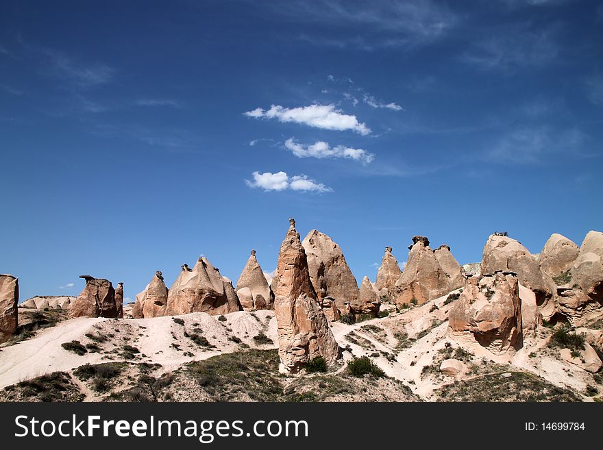 View of Cappadocia in Turkey. View of Cappadocia in Turkey