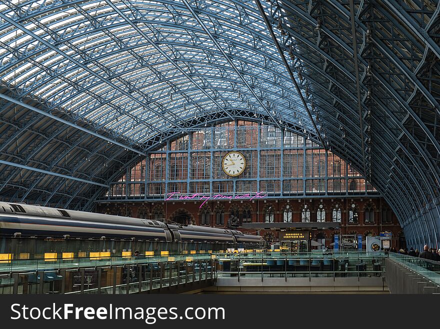 St Pancras International, is a central London railway terminus on Euston Road in the London Borough of Camden