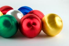 Xmas Satin Balls Alpha Stock Photography Xmas Satin Balls Alpha Stock Photography