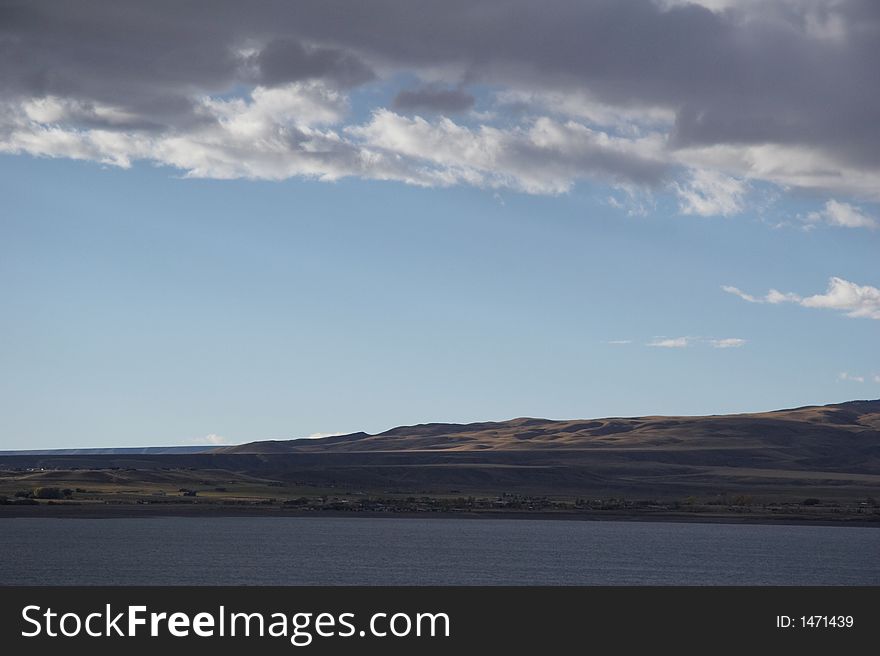 Wonderful landscape in Yellowstone nation park - landscape format