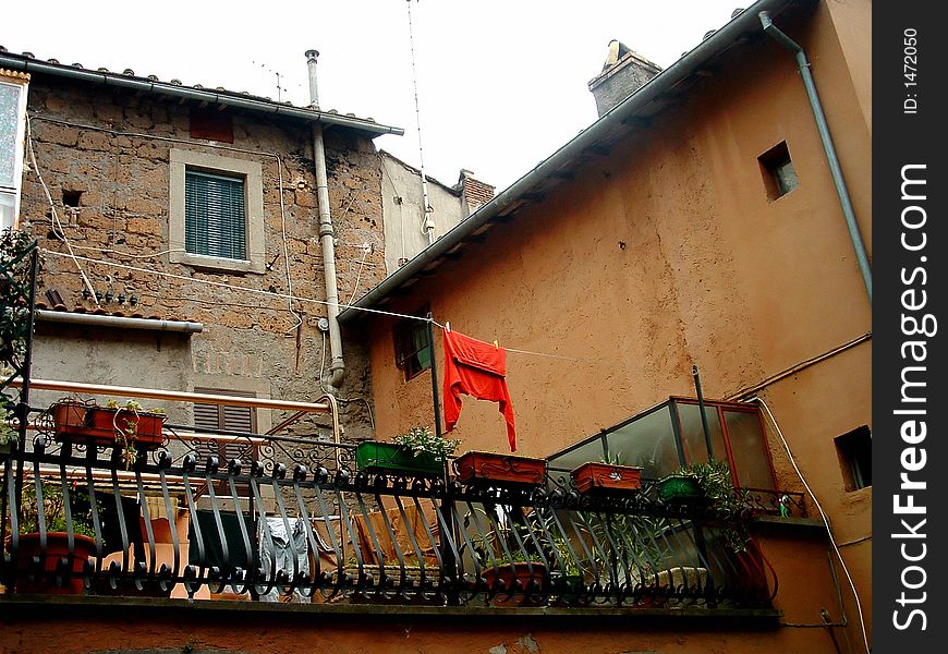 An image of Old Roman Rustic Buildings, taken in Rome 2003.