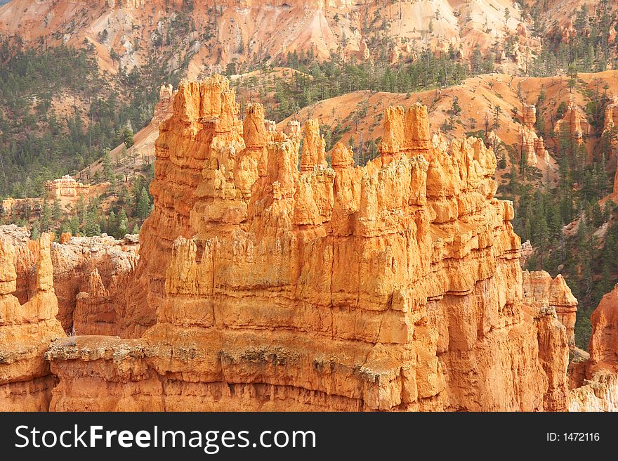 Amphitheater - Bryce Canyon National Park, Utah, USA. Amphitheater - Bryce Canyon National Park, Utah, USA