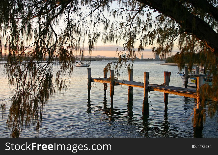 Jetty At Sunset