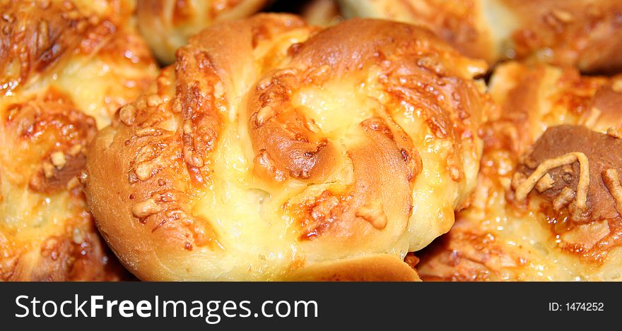 Tasty cheese rolls with lots of cheese