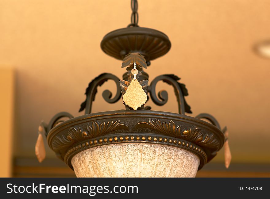 Decoration details on a chandelier. Decoration details on a chandelier.