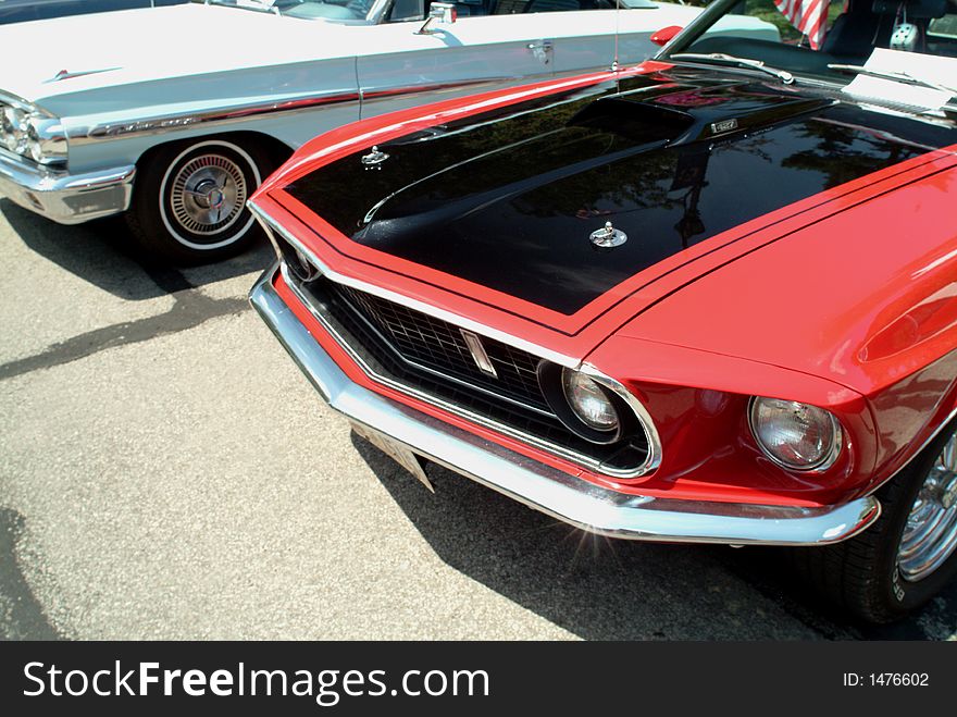 Blue And Red Hotrods