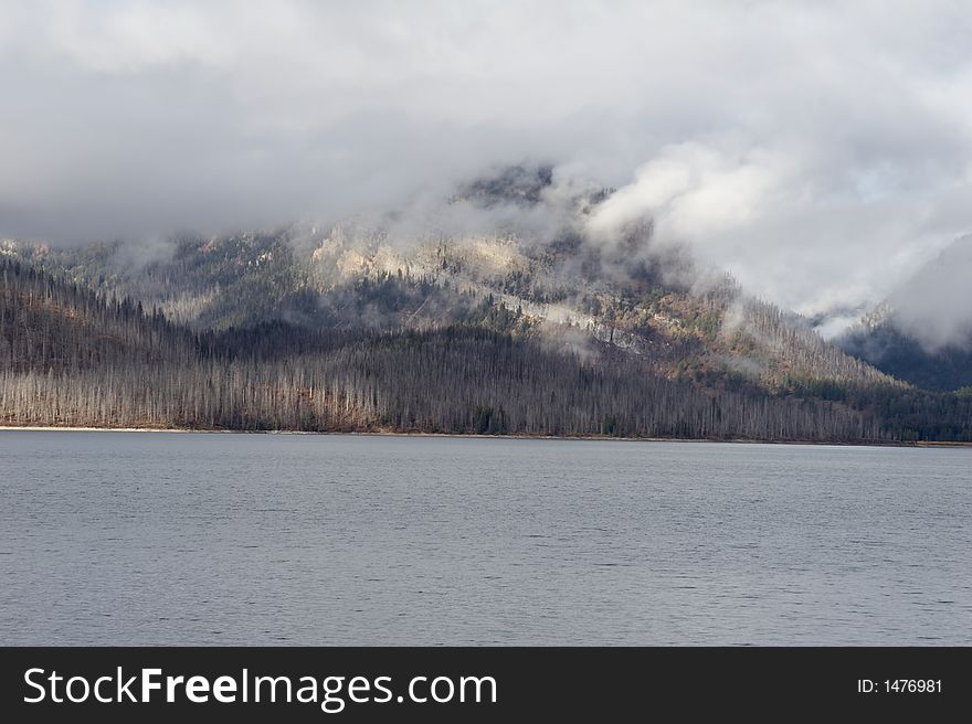 Jackson Lake in front - Grand Teton National Park - landscape format. Jackson Lake in front - Grand Teton National Park - landscape format