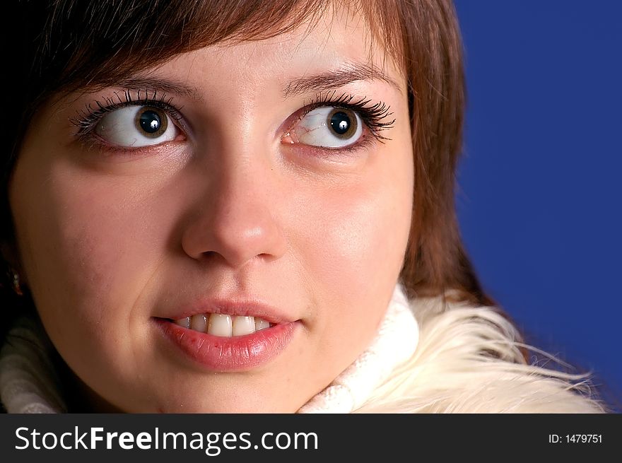 Girl face eyes female young