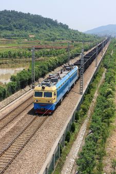 Coal Railway Transportation Stock Photo