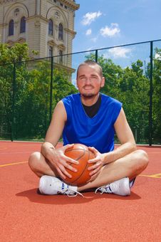 Basketball Player With Basketball Ball Stock Photos Basketball Player With Basketball Ball Stock Photos