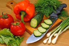 Appetizing Light Vegetables Snack Royalty Free Stock Image