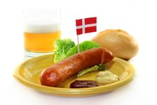 Danish Sausage Stock Photo Danish Sausage Stock Photo