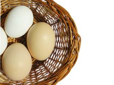 Eggs In A Basket Royalty Free Stock Photos Eggs In A Basket Royalty Free Stock Photos