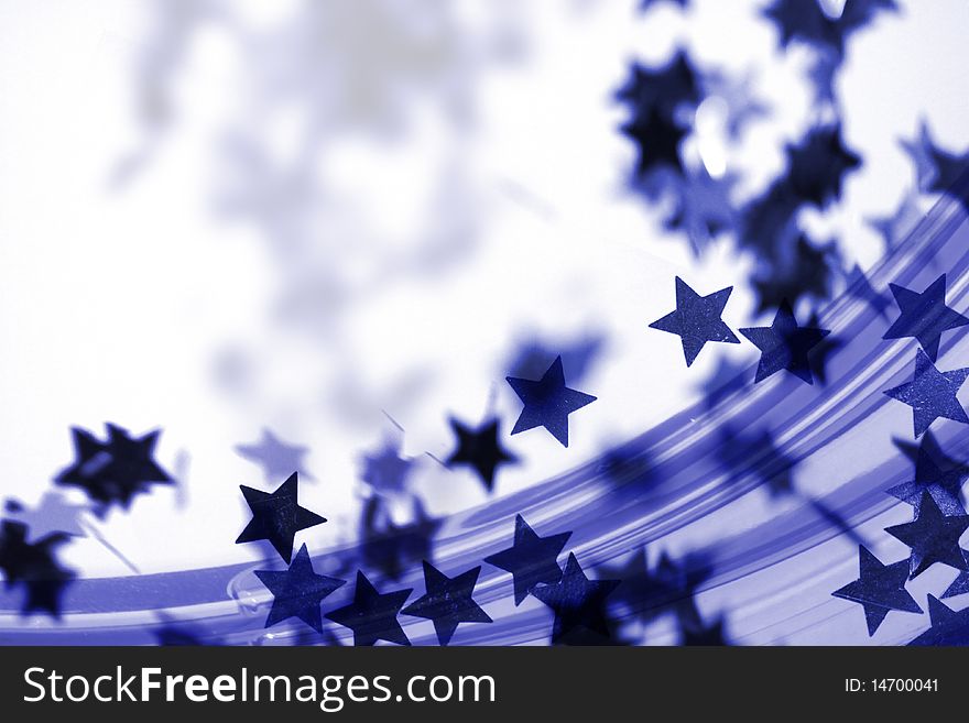 A lot of blue stars and stripes on white background