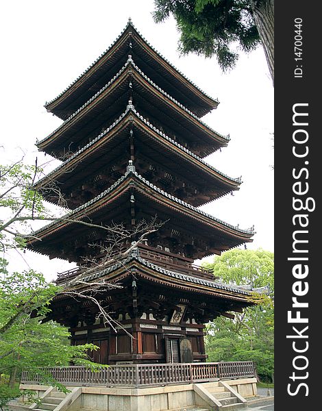 Ninnaji Buddhist tower in Kyoto