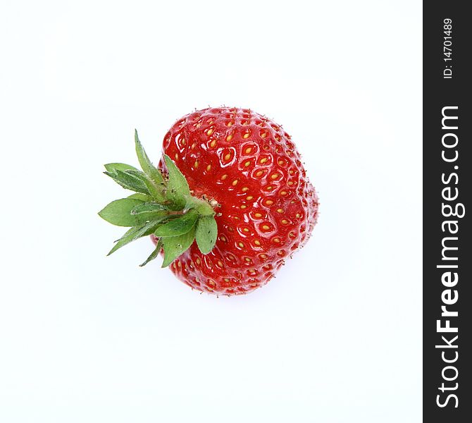 A Strawberry on white background