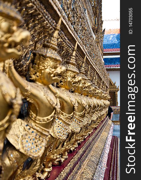 Golden Garuda in The Grand Palace Bangkok, Thailand