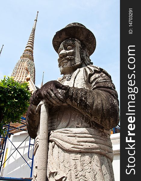 Wat Pho, Temple of the Reclining Buddha , Bangkok Thailand. Wat Pho, Temple of the Reclining Buddha , Bangkok Thailand