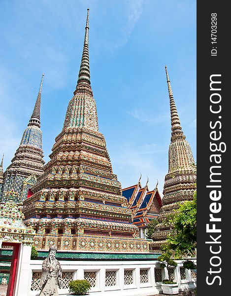 Wat Pho, Temple of the Reclining Buddha , Bangkok Thailand. Wat Pho, Temple of the Reclining Buddha , Bangkok Thailand