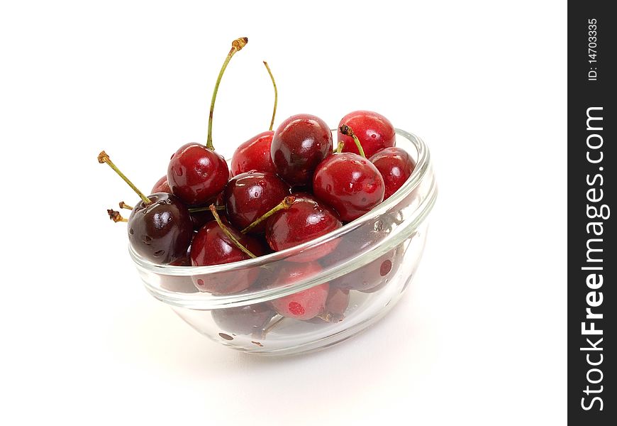 Bowl of cherry isolated object. Bowl of cherry isolated object