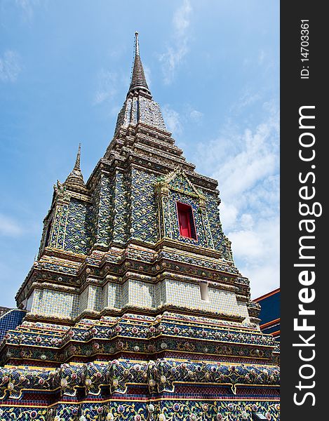 Wat Pho, Temple of the Reclining Buddha , Bangkok Thailand. Wat Pho, Temple of the Reclining Buddha , Bangkok Thailand