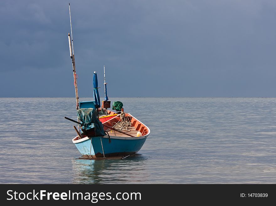 Fishery boat on Thai sea image