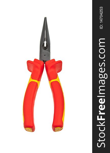 Red combination pliers for high-voltage working