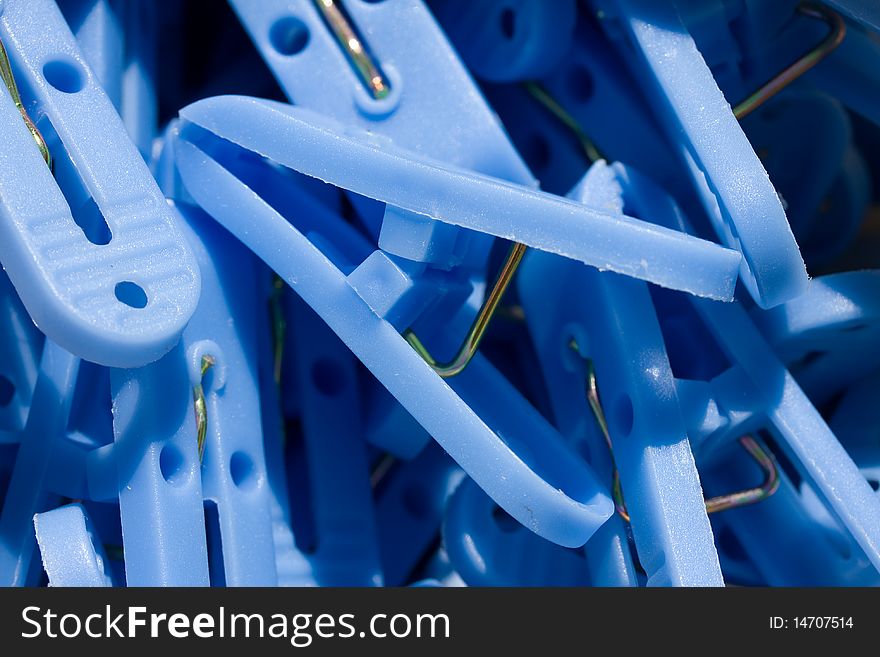 Blues clothespin or clothespegs for background
