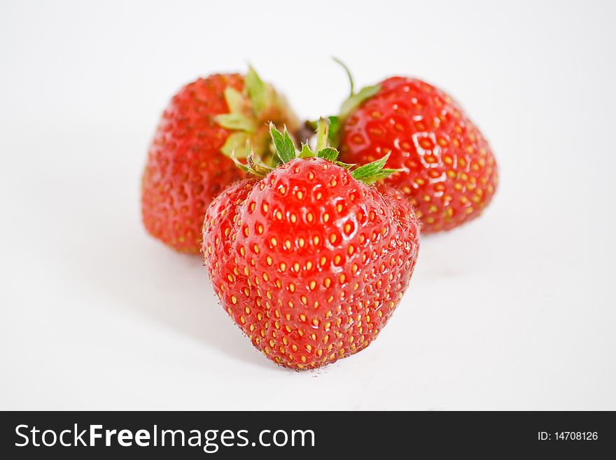 Strawberry on the white background. Isolated