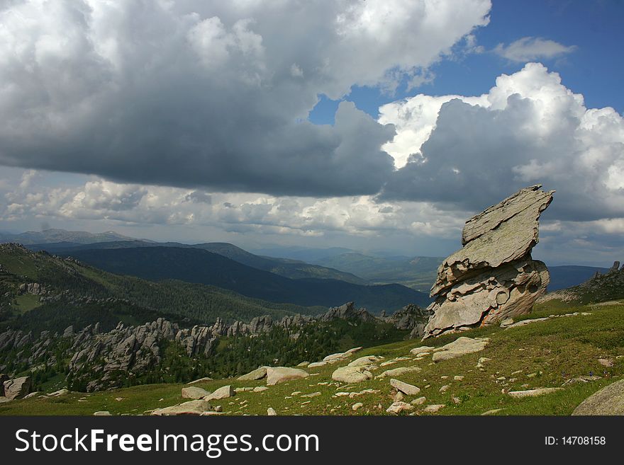 Mountainous Landscape Of Altay