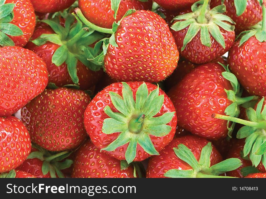 Farm fresh strawberries make beautiful background