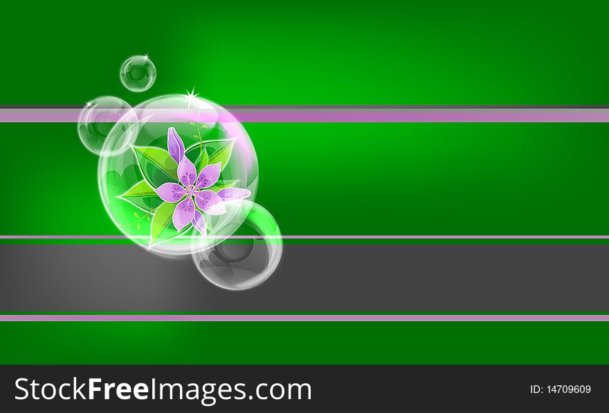 Ecology theme shiny bubbles vector. Ecology theme shiny bubbles vector