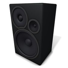 Big Black Speaker. Stock Image